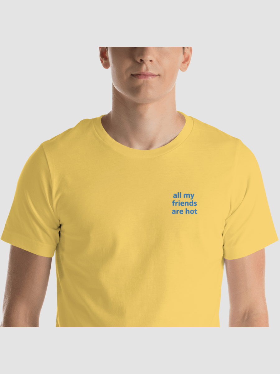 Hot Friends Relaxed Blue Embroidered T-Shirt product image (3)