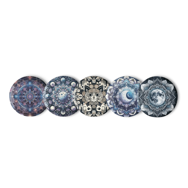 Set of Pin Buttons: Lunar product image (1)