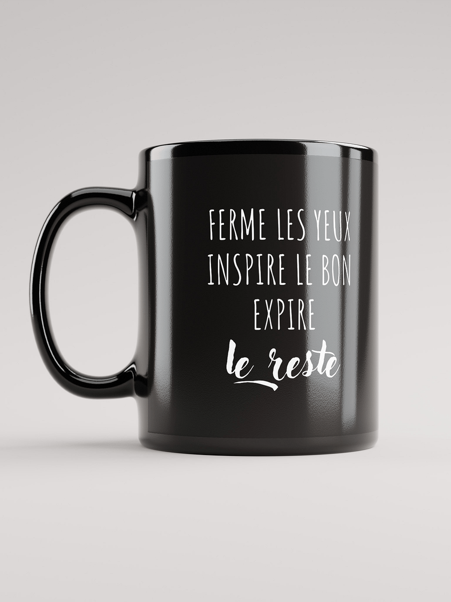 Mug Noir - Ferme les yeux - Cadeau citation positive product image (4)