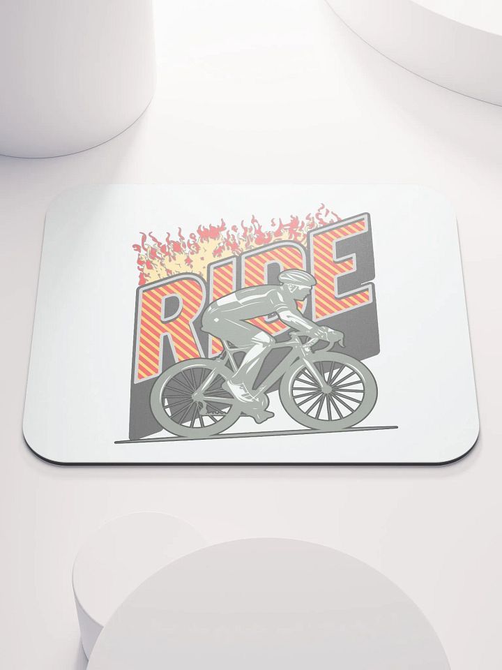 Ride Cycling Flaming Mouse Pad product image (1)