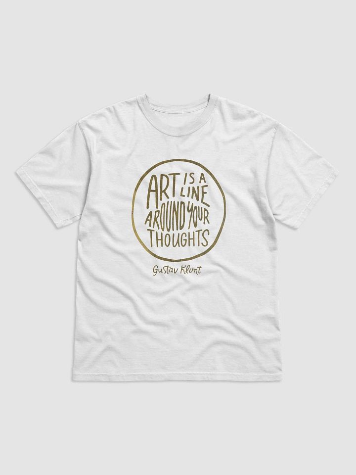 Gustav Klimt: "Art Is A Line" Quote - T-Shirt product image (1)
