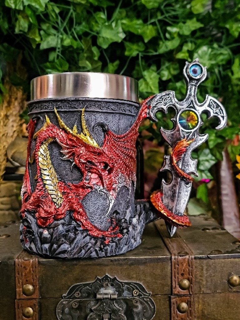 The Armored Kingdom Red Sentinel Dragon Mug product image (1)