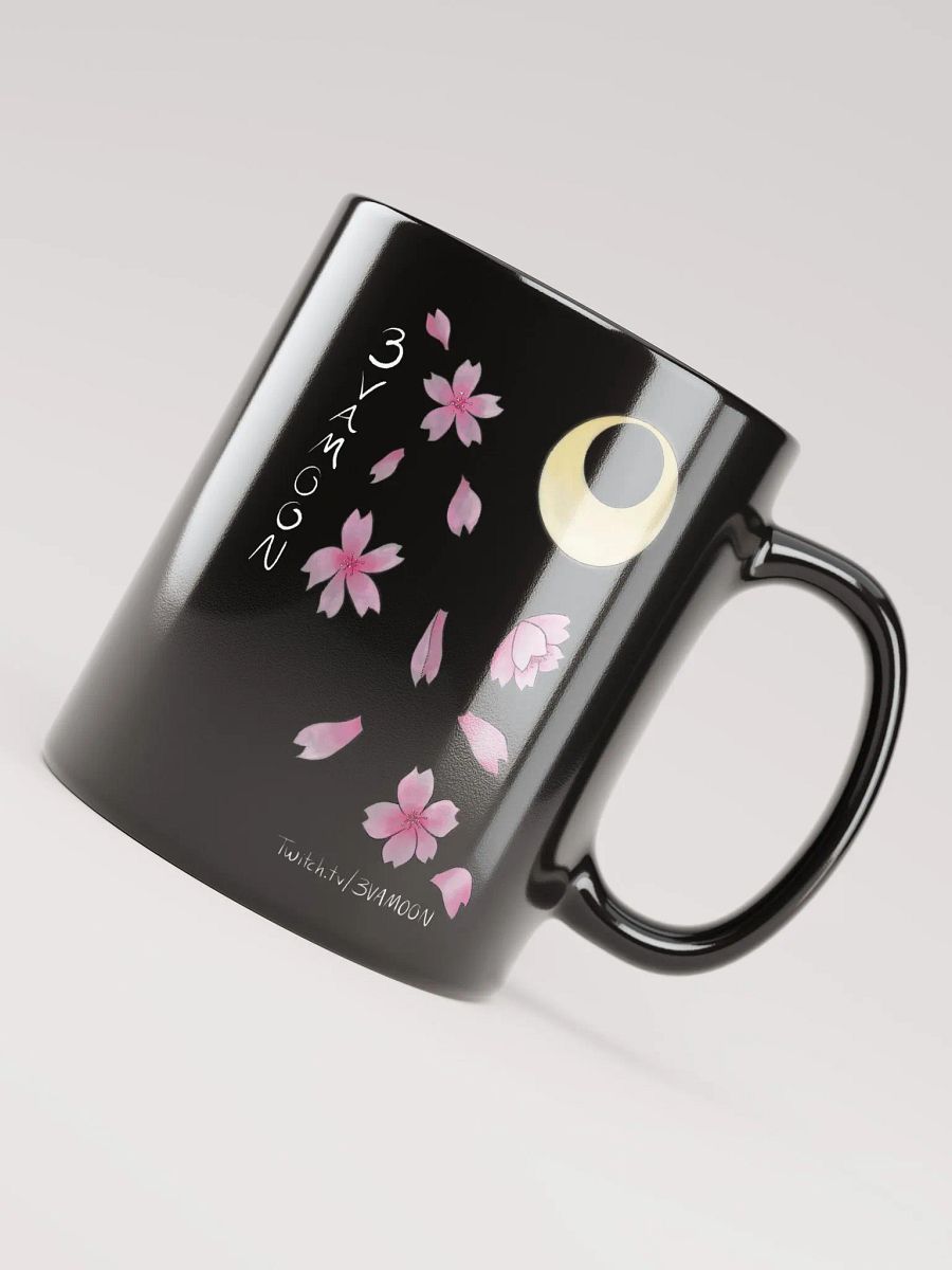 Sakura Moon black mug product image (3)