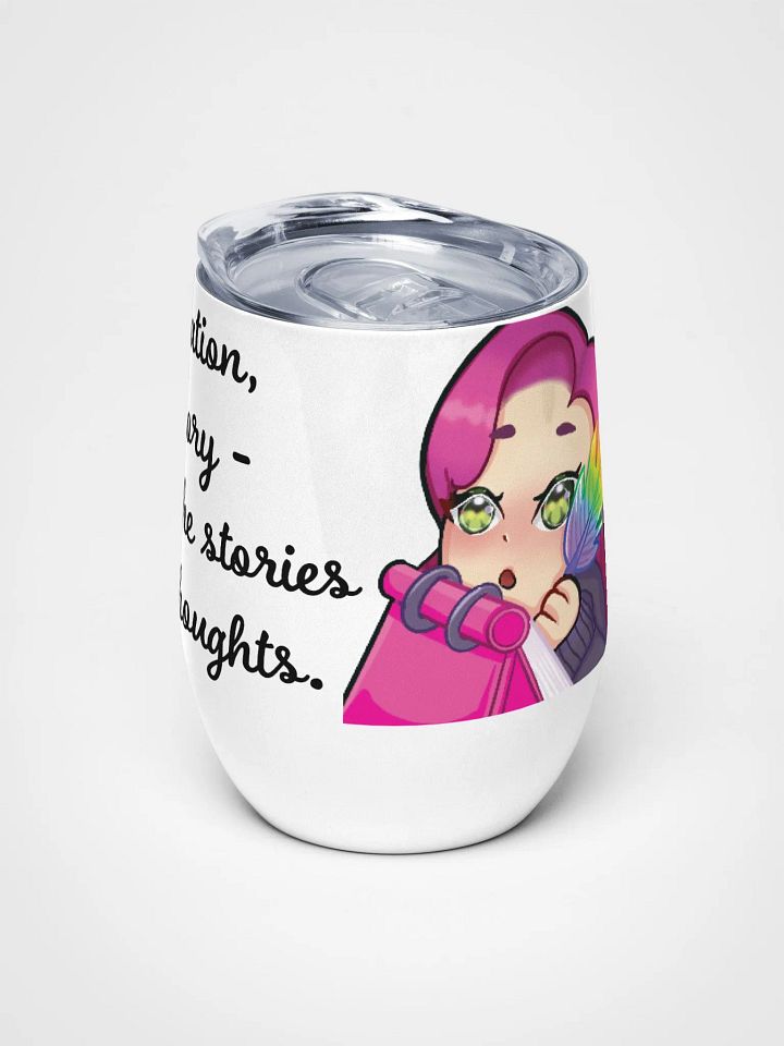 NeonHalo Notes Wine Tumbler product image (1)