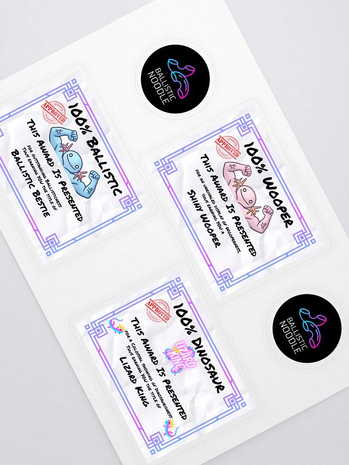 100% Certificate Mini Stickers product image (1)