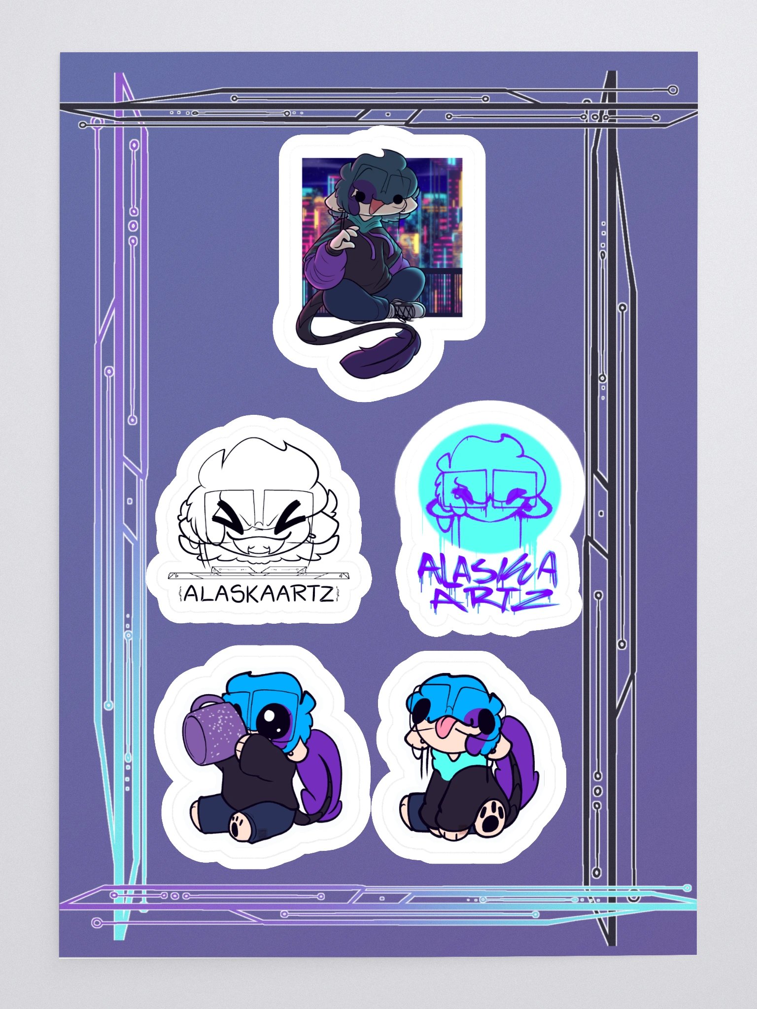 Alaskaartz sticker sheet product image (3)