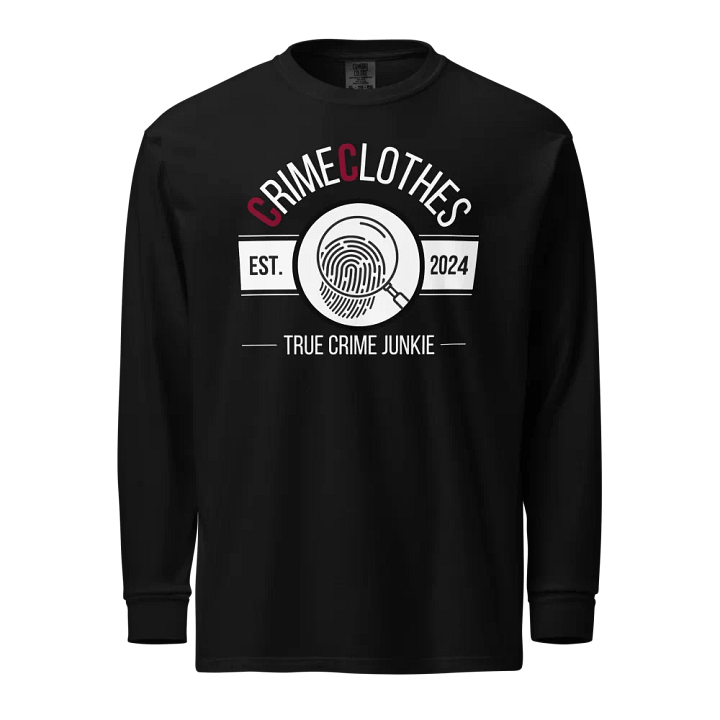 CrimeClothes True Crime Junkie Logo Long Sleeve T-Shirt product image (1)