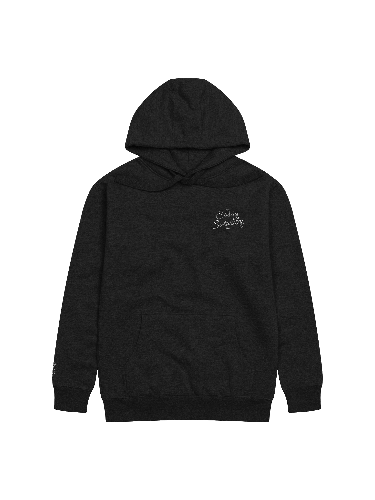 Sassy Saturday Crew Cotton Unisex Hoodie - White product image (1)