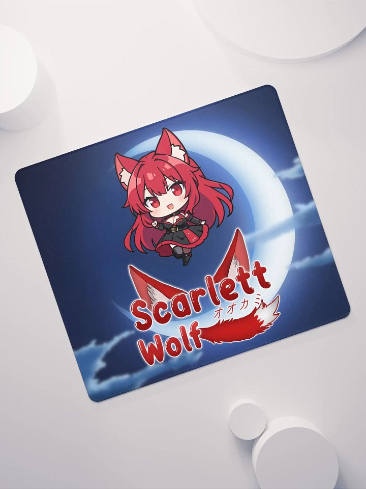 Scarlett Wolf Blue Moon Gamming Mouse Pad product image (1)