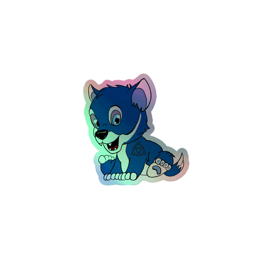 Wolf Holographic Sticker product image (1)