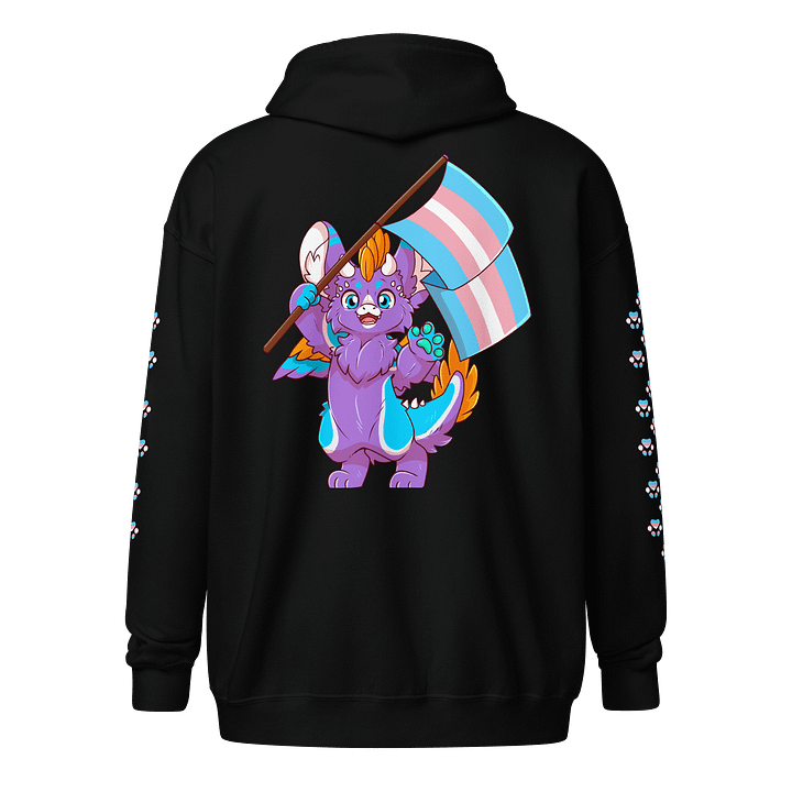 Pride Month-Trans Gender /w Paw Sleeve Edition Zip-Up Hoodie product image (2)