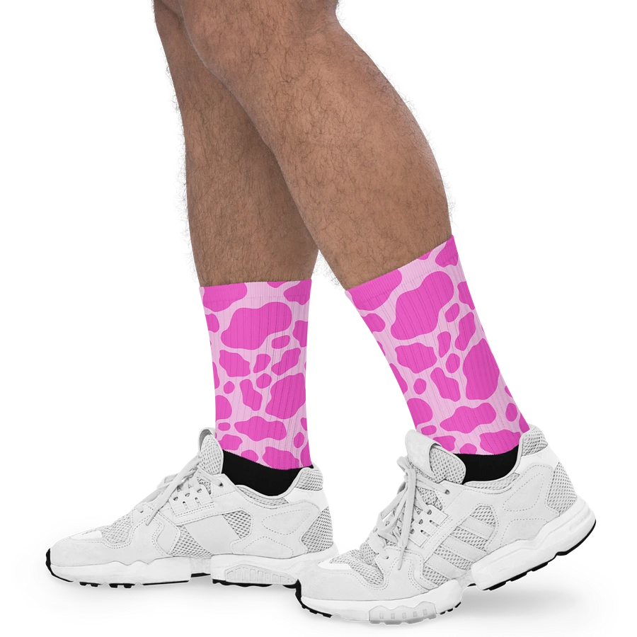 Cow Print Socks- Pink product image (18)