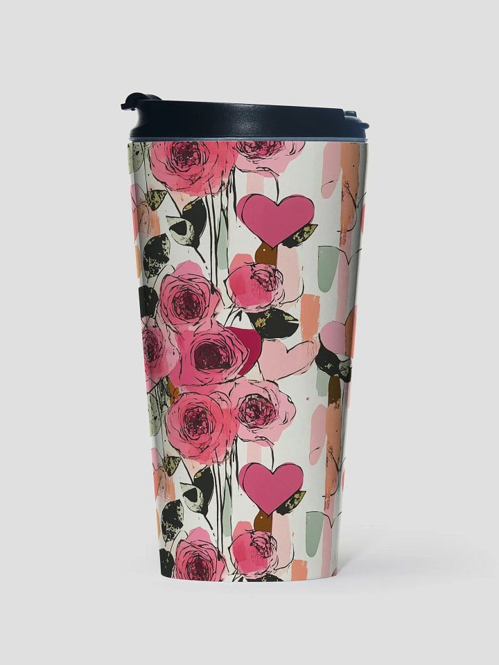 Rose Abstraction - travel mug product image (1)
