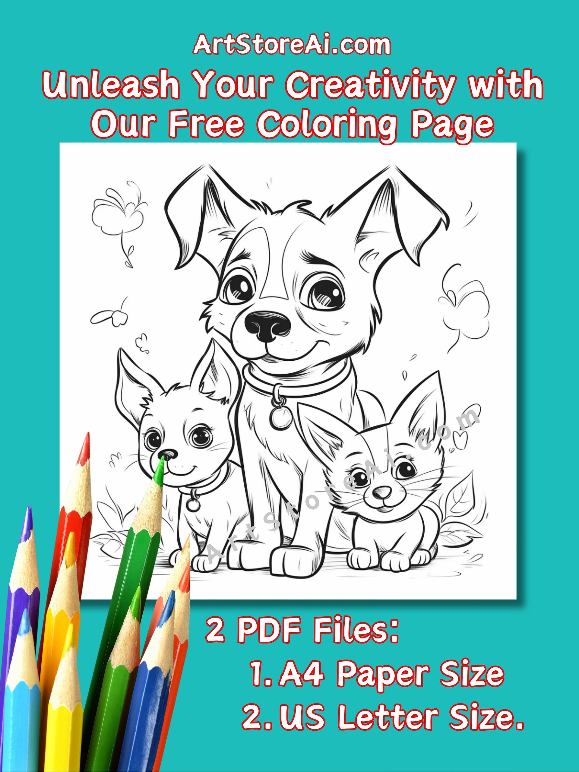 Unleash Your Creativity with Our Free Coloring Page! product image (1)