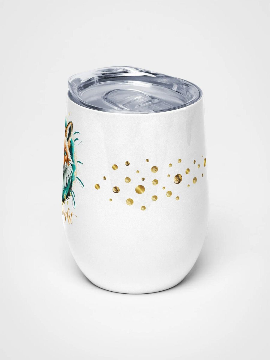 Wander Wild Shine Bright Fox Wine Tumbler product image (5)