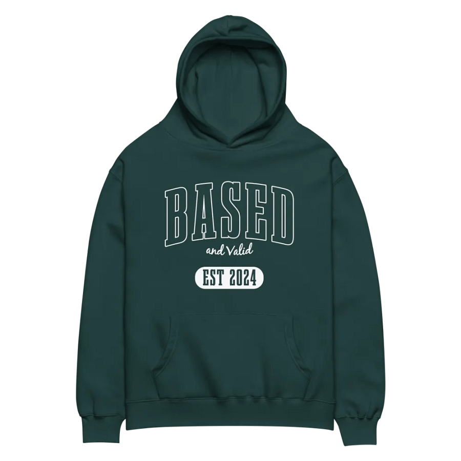 Based and Valid Hoodie - Forrest Green product image (2)
