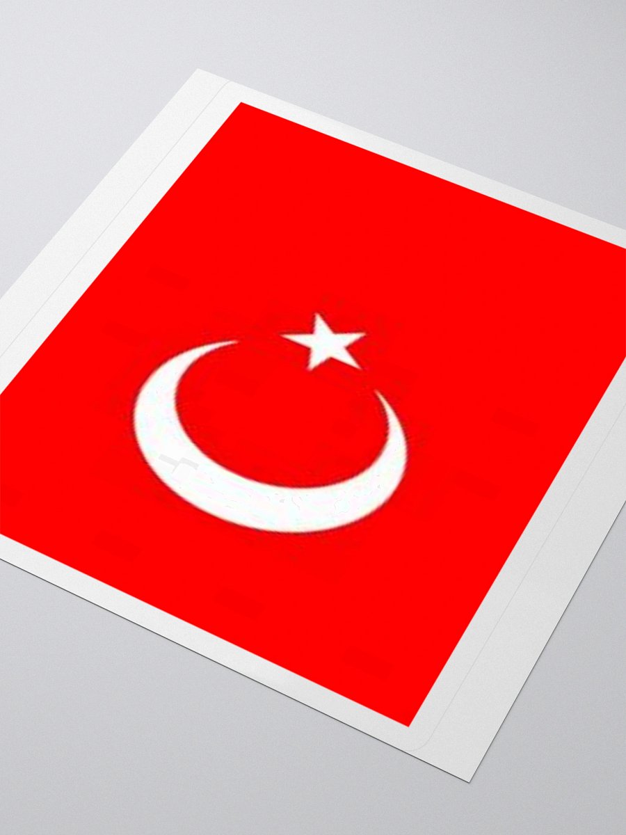 Turkey Flag Sticker | Crescent Star Design | Durable Vinyl | 3 Sizes product image (7)