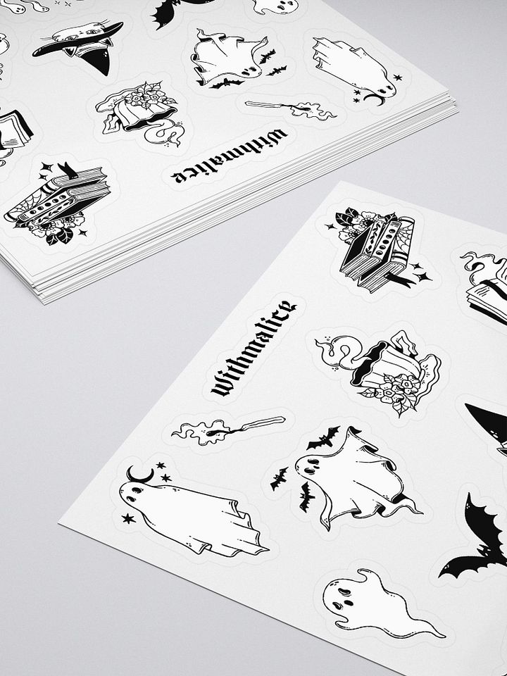 ghostly black & white stickers product image (1)