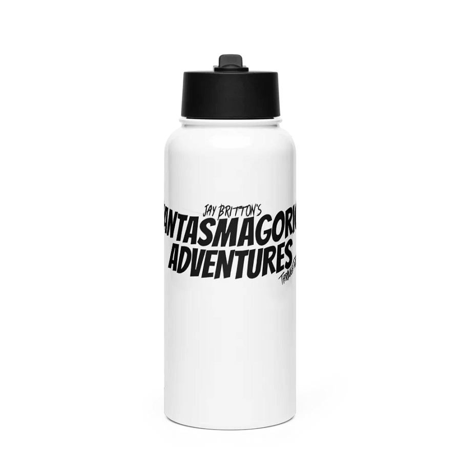 Glossy Black Steel Oasis Water Bottle product image (1)