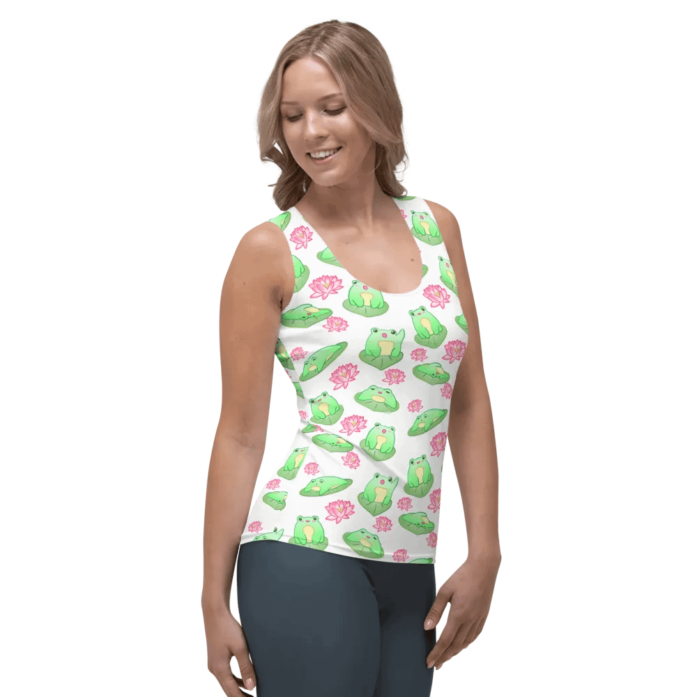Kawaii Froggie Slim Tank product image (4)