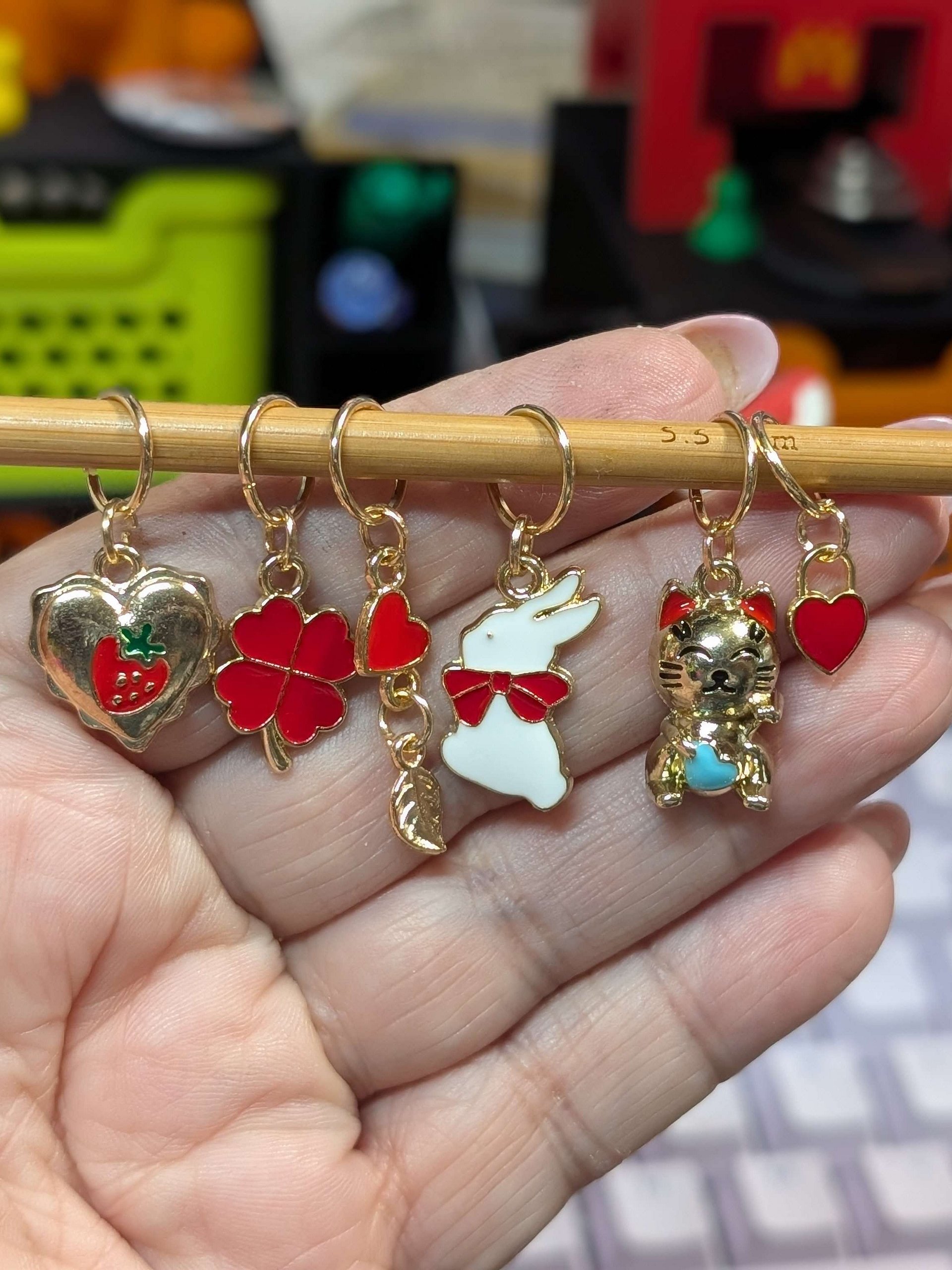 Stitch Markers - Red Theme product image (1)