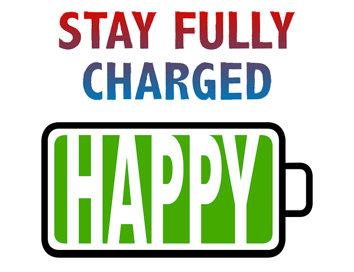Stay Fully Charged - Happy T-Shirt product image (2)