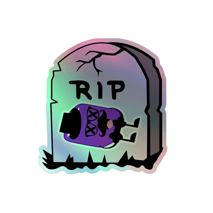 DisguisedPixel RIP Holographic Sticker Sheet product image (2)