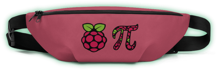 Fanny Pack with Raspberry Pi Logo and Pi Icon product image (1)