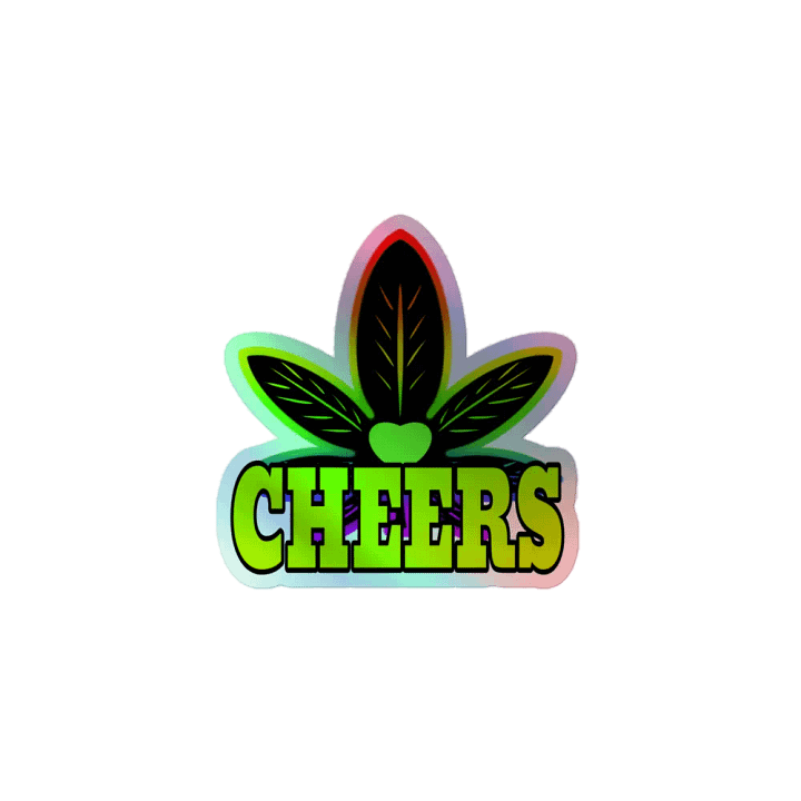 holographic cheers sticker product image (1)