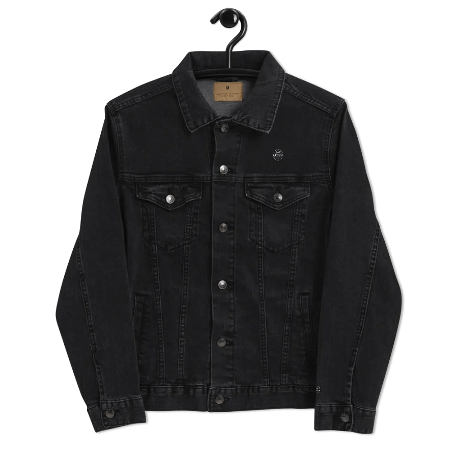 AEVUM Band USA black denim jacket product image (8)