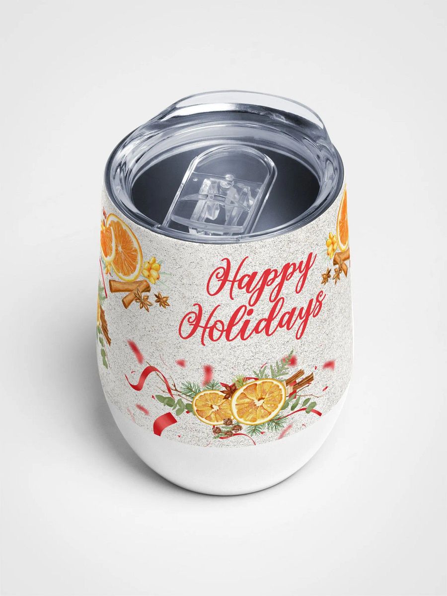 Festive Holiday Wine Tumbler gift for moms dads friends colleagues product image (4)
