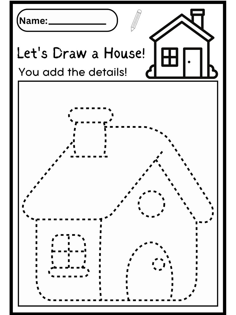 Teaching Kids to Draw 10 WORKSHEETS ACTIVE PRINTABLE product image (2)