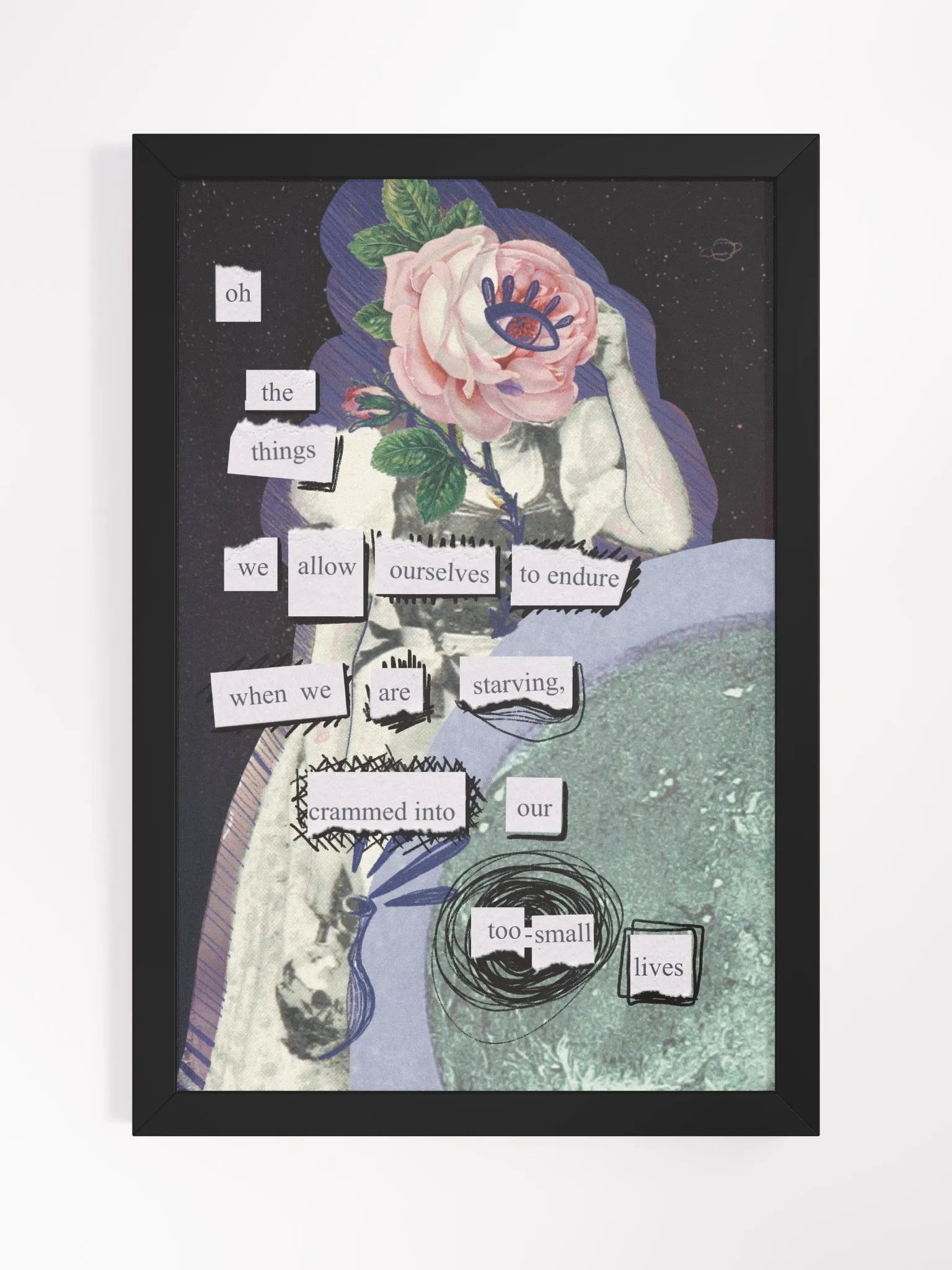 Too-Small Lives Framed Art Print product image (1)