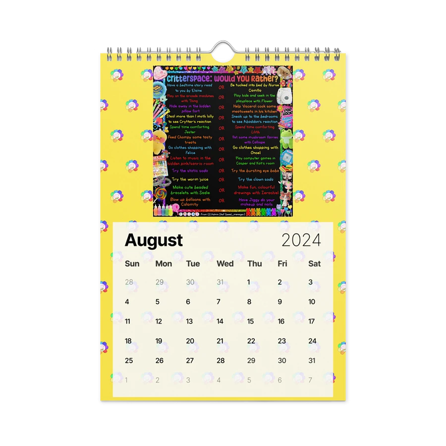 Yellow CS Activity Calendar 2024 product image (5)