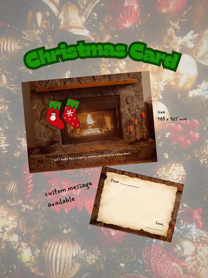 Fireplace Christmas Card - Digital Version product image (1)
