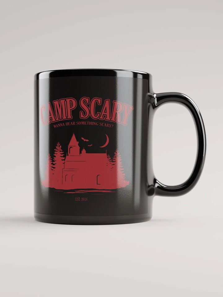Camp Scary Black Glossy Mug product image (2)