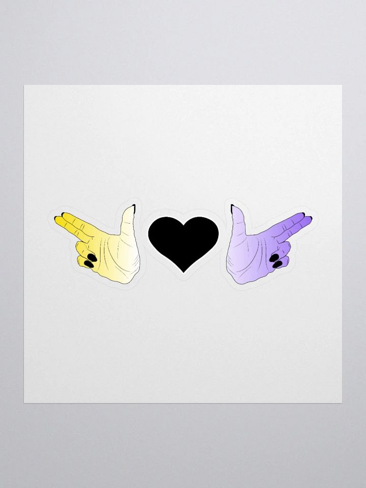 Finger Guns (enby flag) product image (2)