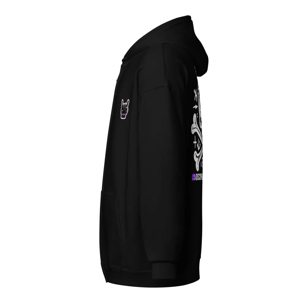 Elder Emo's logo Zip Hoodie With Discord Link (Unisex) product image (3)