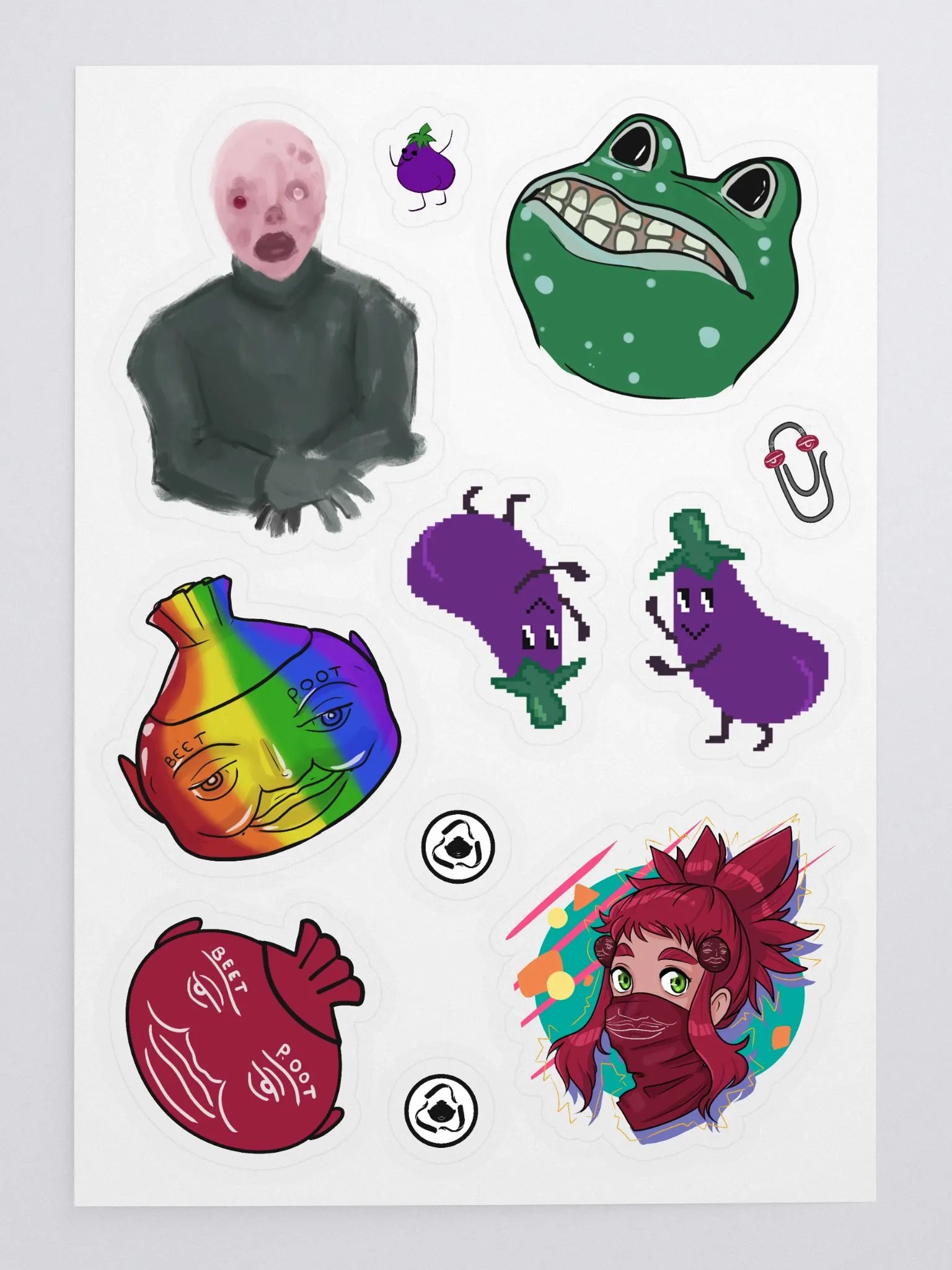 Shifty Mascots sticker sheet product image (3)