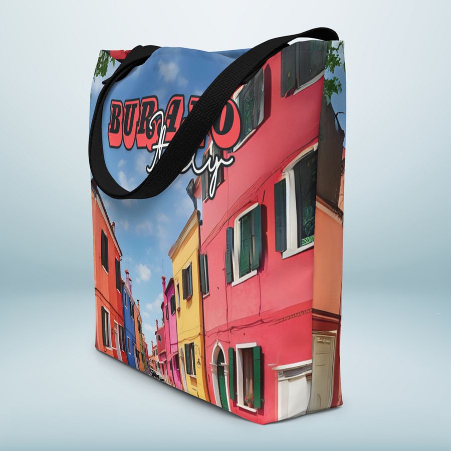 Burano Italy All Over Print Tote Bag product image (3)