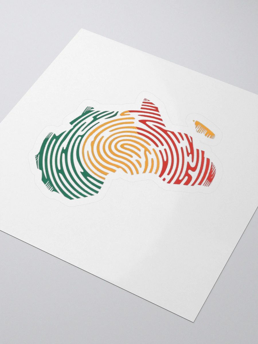 Africa Map African DNA Fingerprint Pan Africa Traore Sticker product image (3)