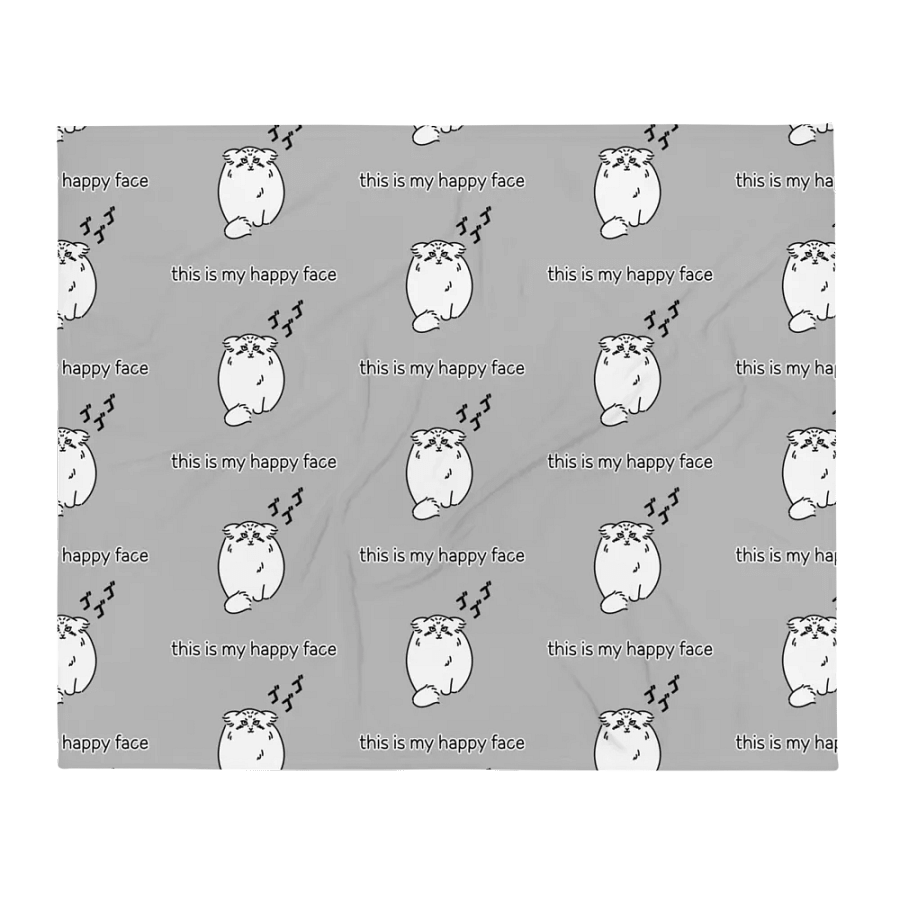 This Is My Happy Face - Throw Blanket product image (2)