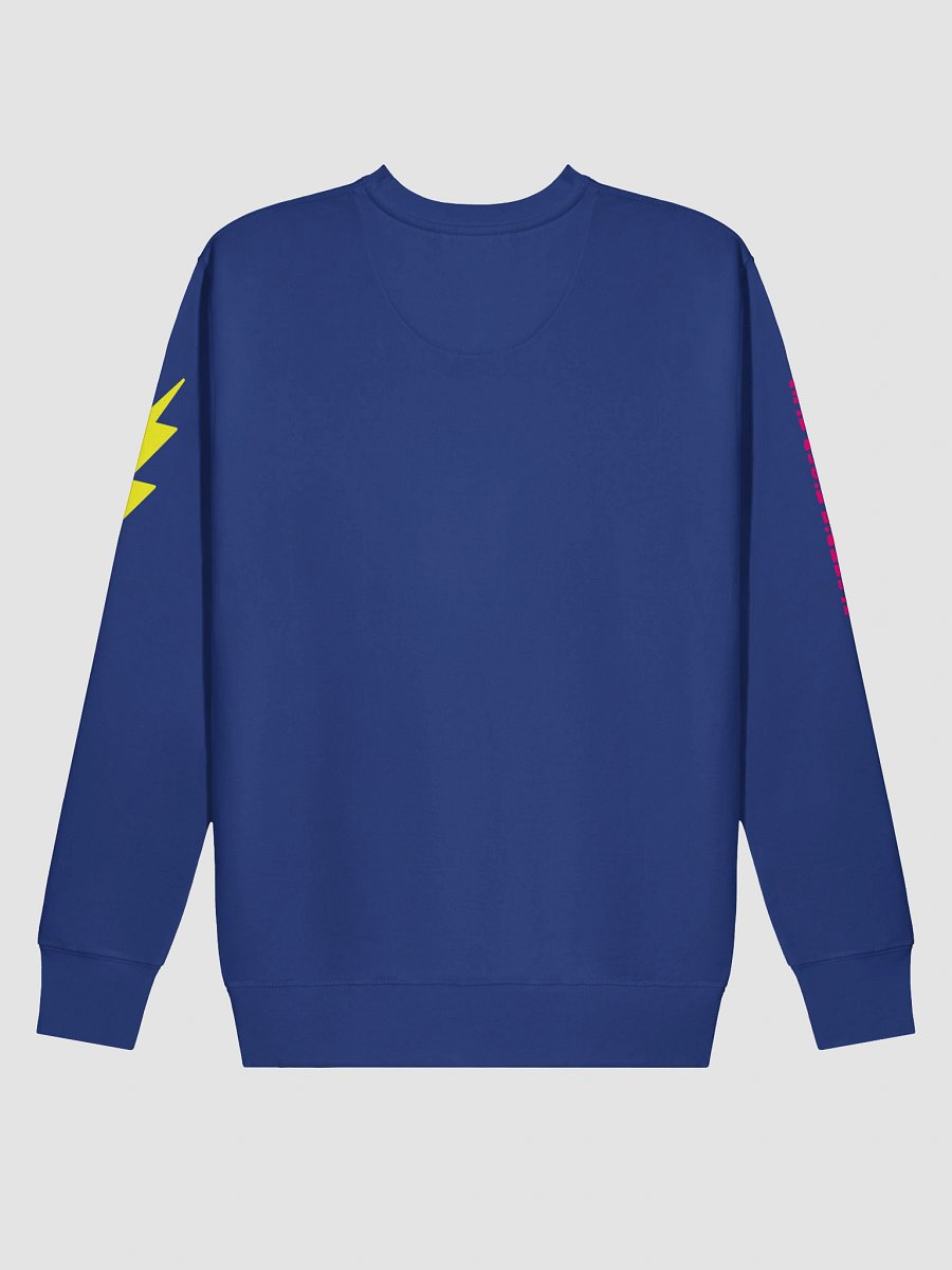 Pink Electric Tiger with Yellow Lightning Bolts - Cotton Sweatshirt product image (7)