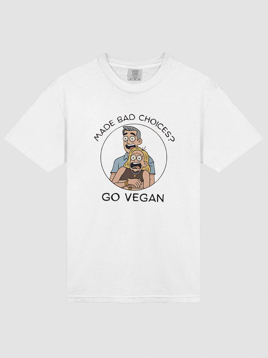 Funny Coldplay Meme Tee-Made Bad Choices? Go Vegan Shirt product image (6)