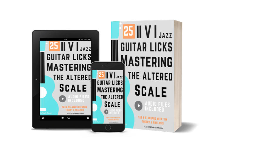 25 Altered Jazz Guitar Licks - PDF ebook Method With Audio product image (2)