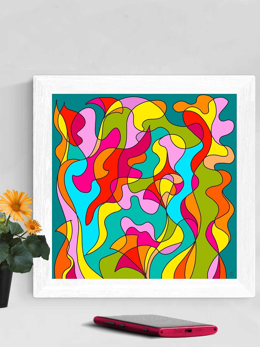 Vibrant Flow Canvas - Abstract Square No. 6 product image (5)
