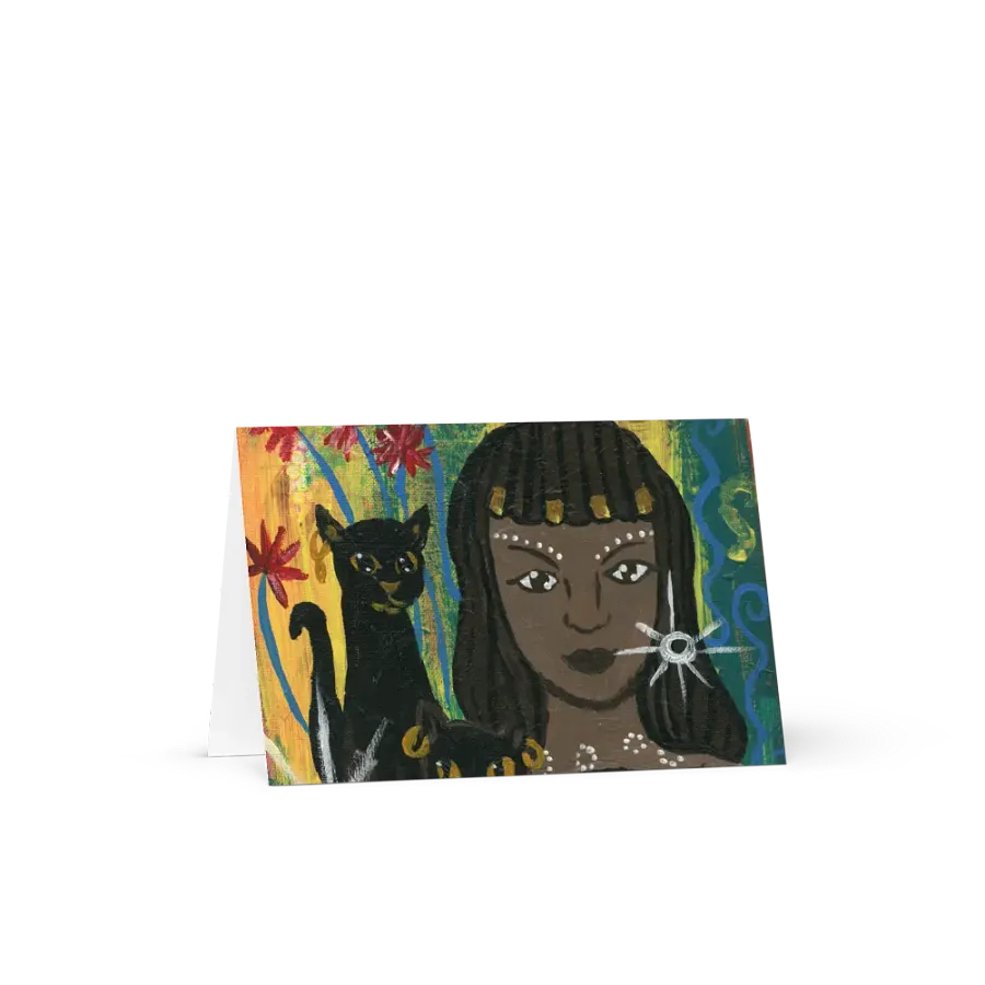 Goddess Bastet Greeting Card product image (1)