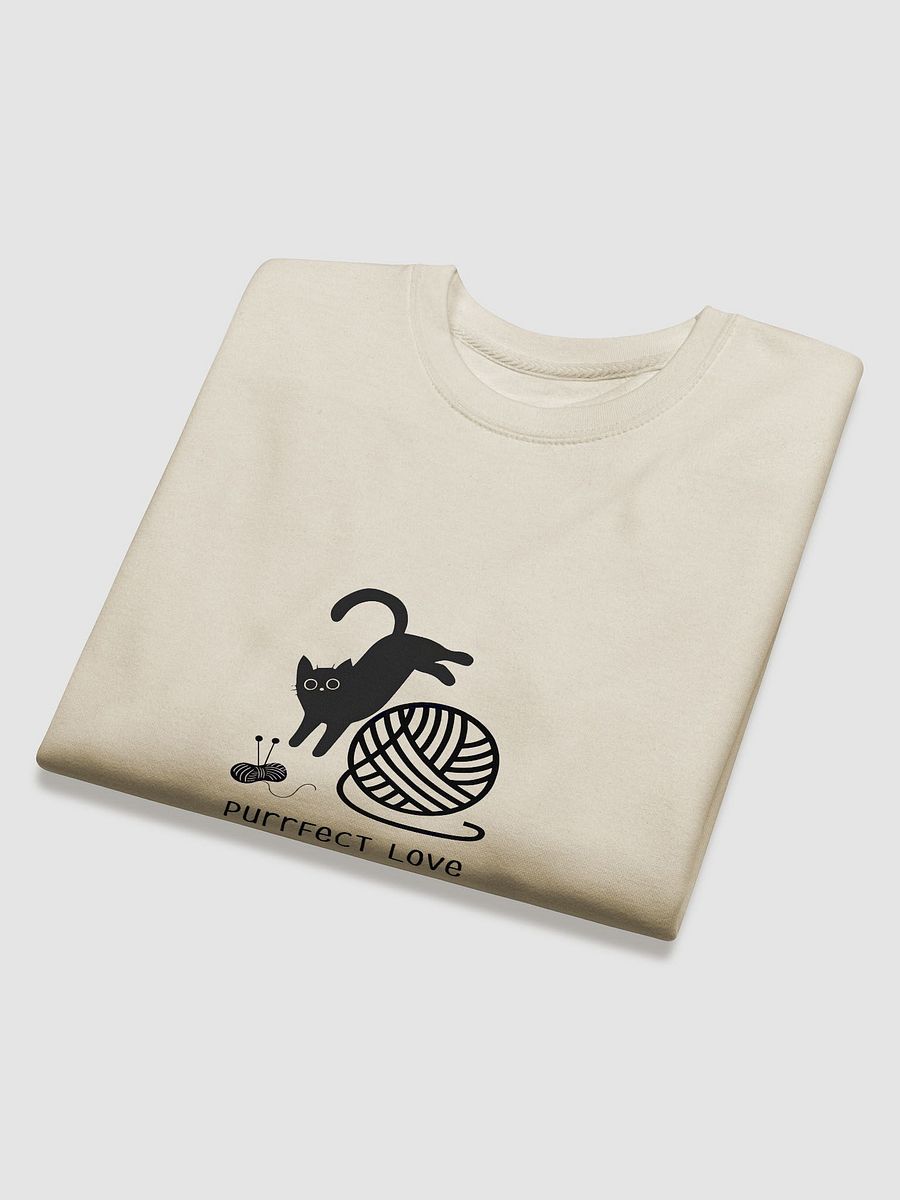 Black Cat with a knitting ball | Sweatshirt product image (8)
