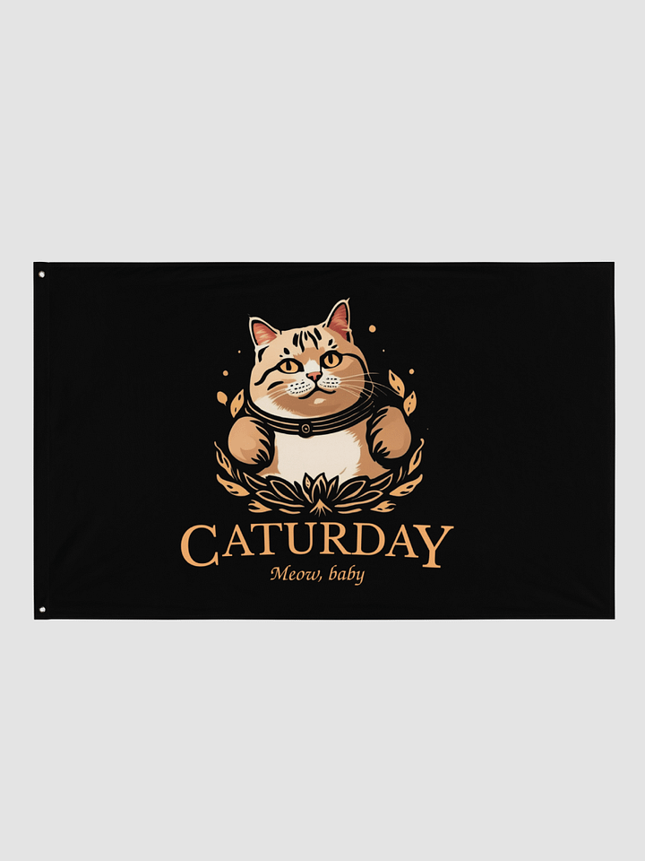 Caturday Flag - Big Orange Cat - Stable Diffusion product image (2)