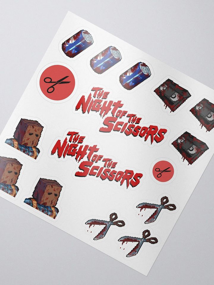The Night of the Scissors sticker set 1 product image (2)